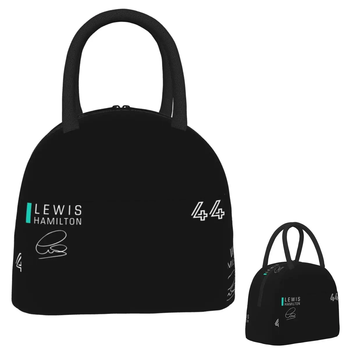 

Lewis Hamilton Lunch Bags Insulated Bento Box Portable Lunch Tote Leakproof Picnic Bags Cooler Bag for Woman Girl School