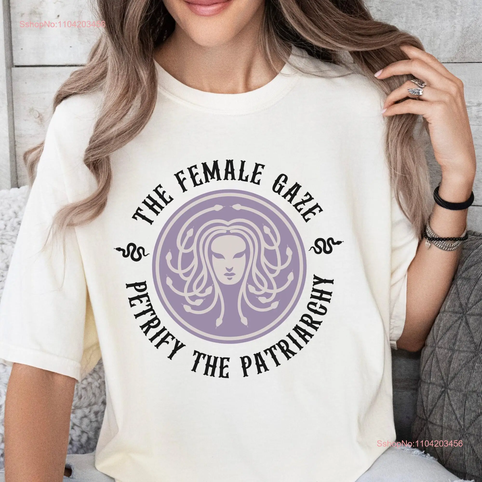 the female gaze shirt petrify patriarchy feminist apparel feminism T womens rights tee women long or short sleeves