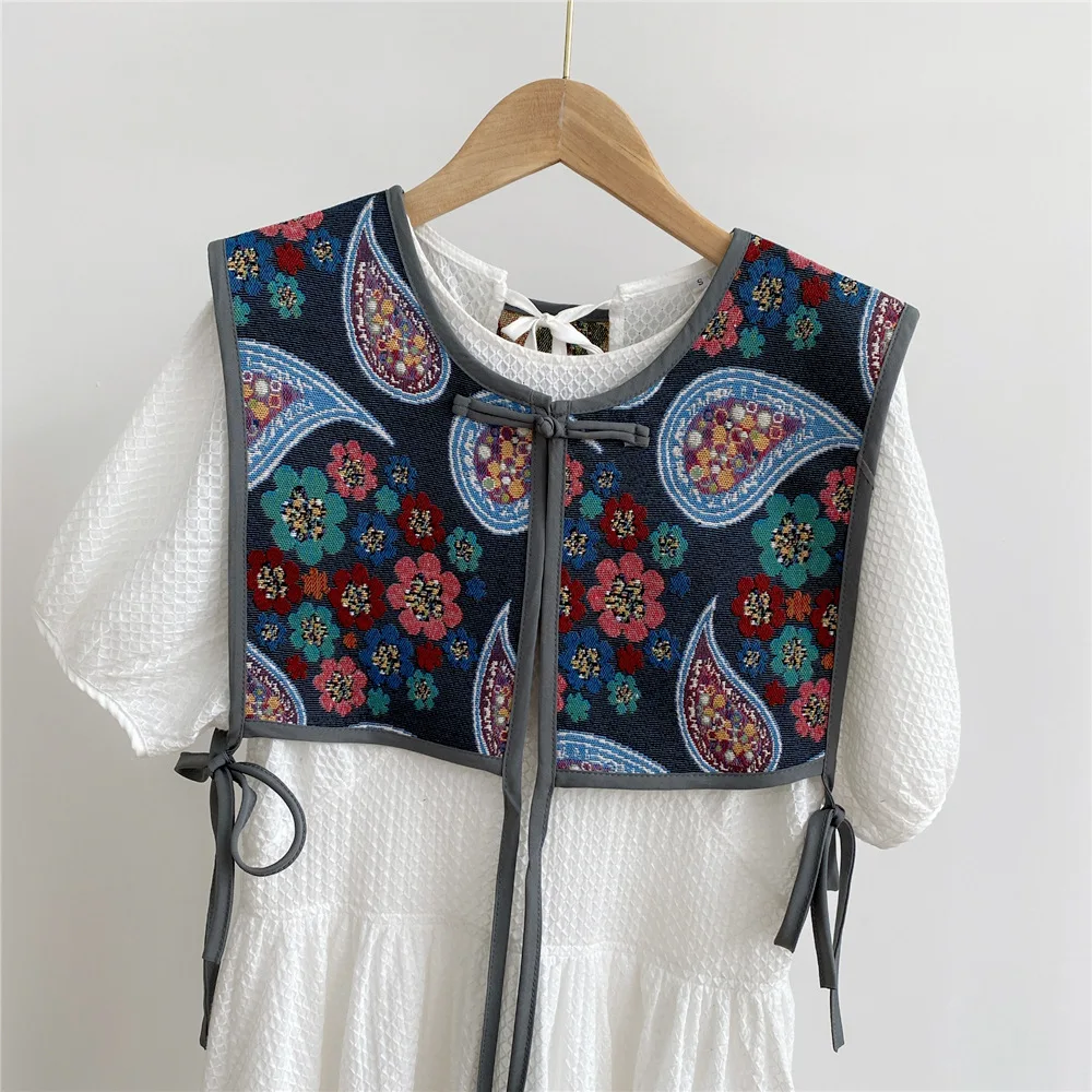 Vests Women Embroidery Lace-up Chic Vintage All-match Casual Korean Fashion Summer Classic Prevalent Waistcoat Harajuku Delicate