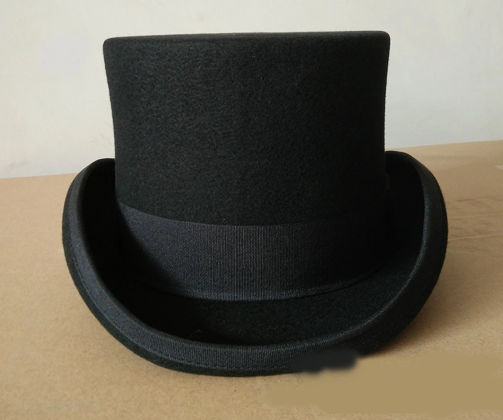 Men's and Women's Fashion Casual Western Cowboy Hat Decorative Wool Flat Top Hat Indian Jazz Hat Hot Sell Travel Holiday Sun Cap