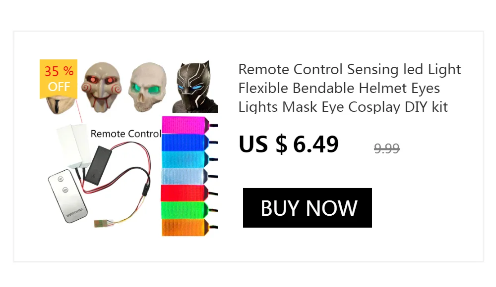 DIY LED Light Eyes Kits For Iron Man Helmet Eye Light Mask Cosplay Accessories L