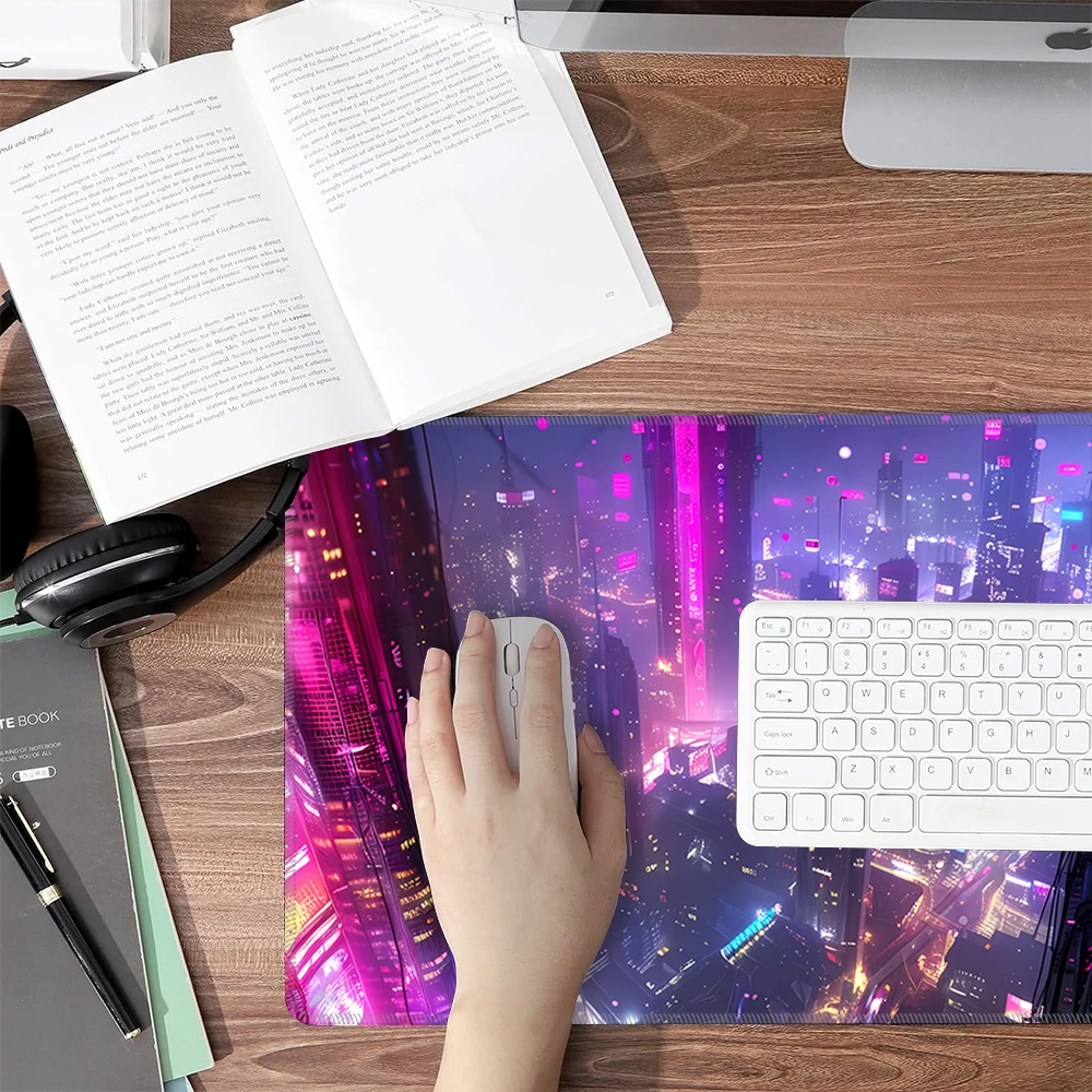 Grande Gaming Mouse Pad, Cyber Punks, almofadas de teclado, Anime Rubber Mat, Cool Deskmat, Desk Protector, Gamer PC Acessórios, S30