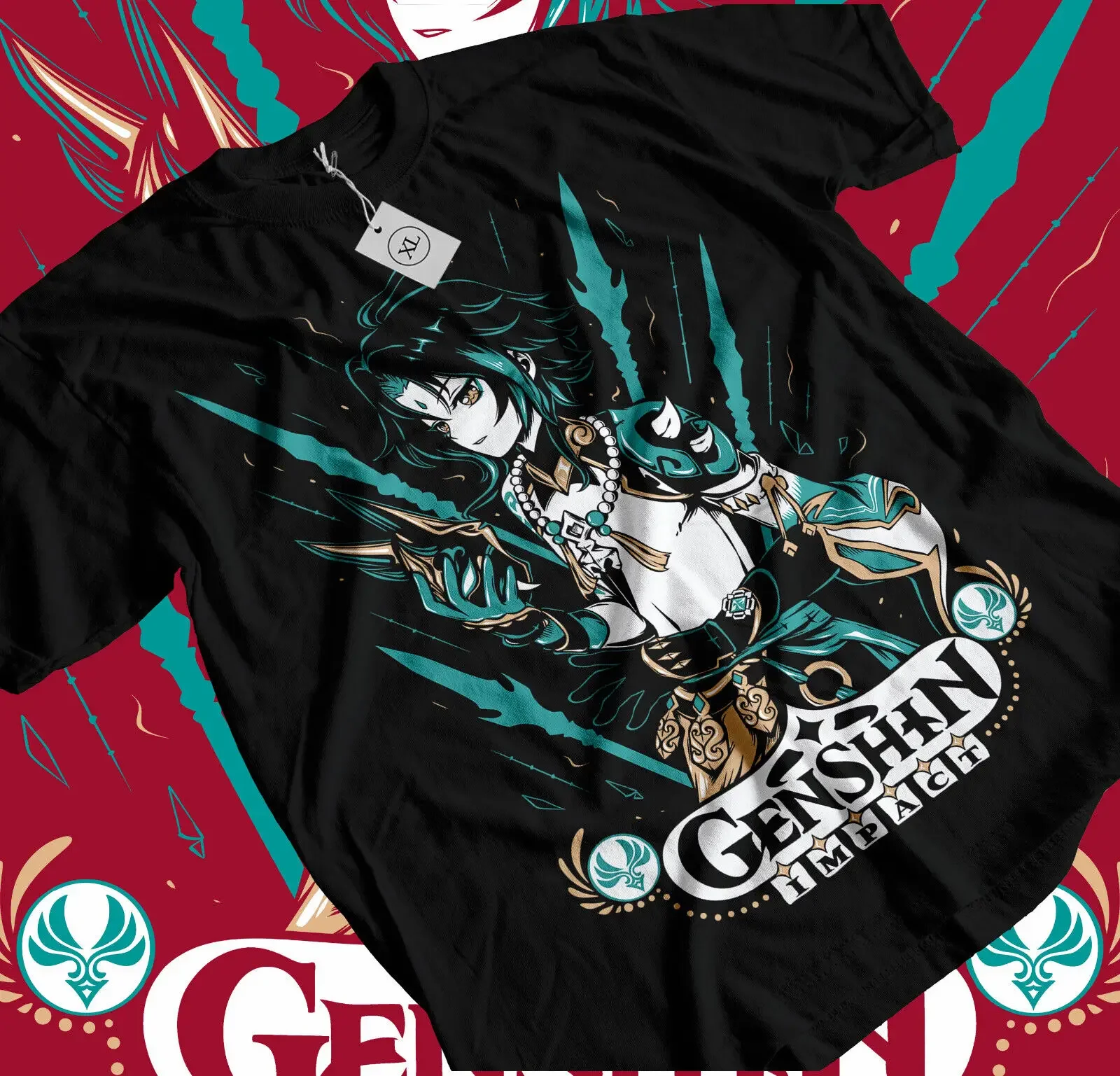 Xiao Genshin Impact T-shirt Anime Manga chemise T-shirt S M L XL 2XL 3XL 4XL 5XL