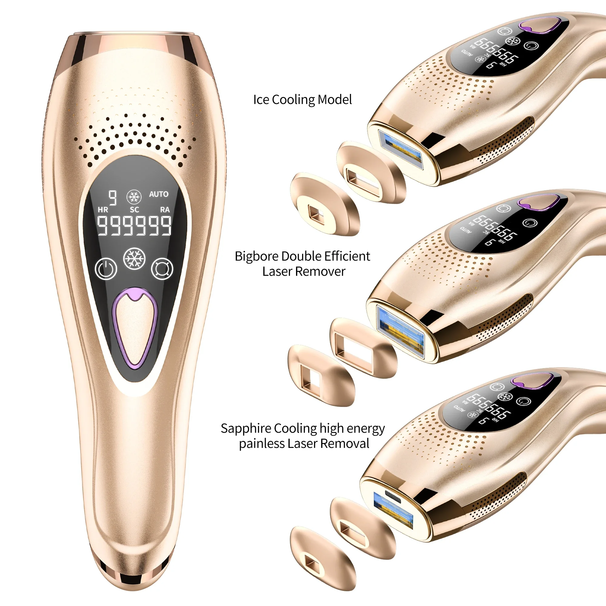 

body bikini Painless Freezing point Ice cooling handy epilator home depilator portable ipl device permanent laser hair remover