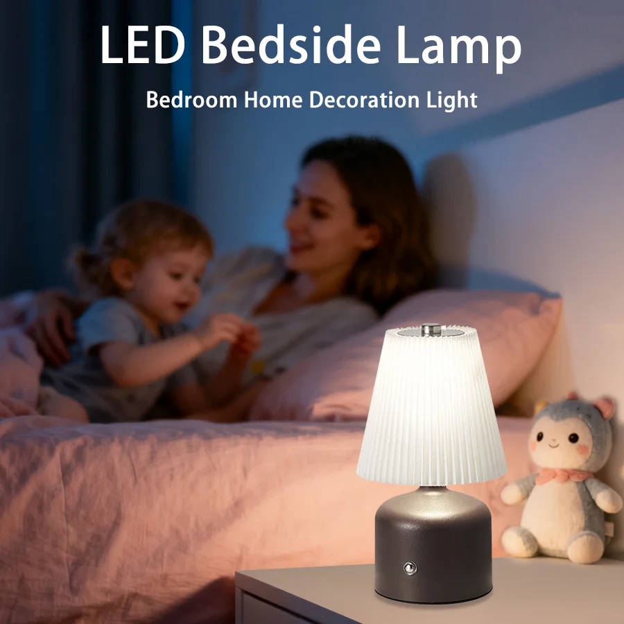 ベッドサイドランプ 寝室用 小型ナイトライト ホームステイ雰囲気ライト LEDライト 調節可能な明るさ 環境装飾