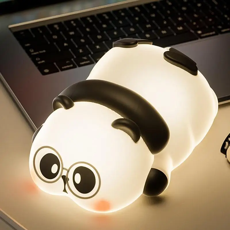 Panda Touch Light LED Panda Night Light For Kids Sleep 3 Lighting Modes Touch Control Nursery LED Mood Lamp For Toddler Baby