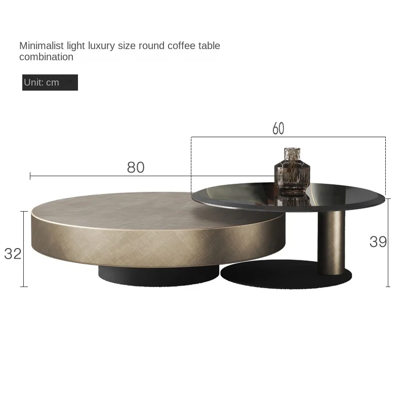 

TLL Light Luxury Minimalist Modern Designer Stainless Steel Coffee Table