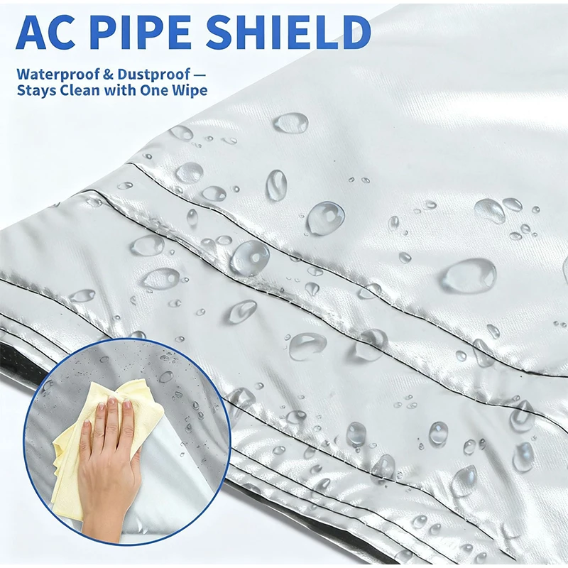 Air Conditioning Hose Protective Cover Portable Mobile Air Conditioning Heat Insulation Pipe Cover Waterproof Fireproof Sleeve