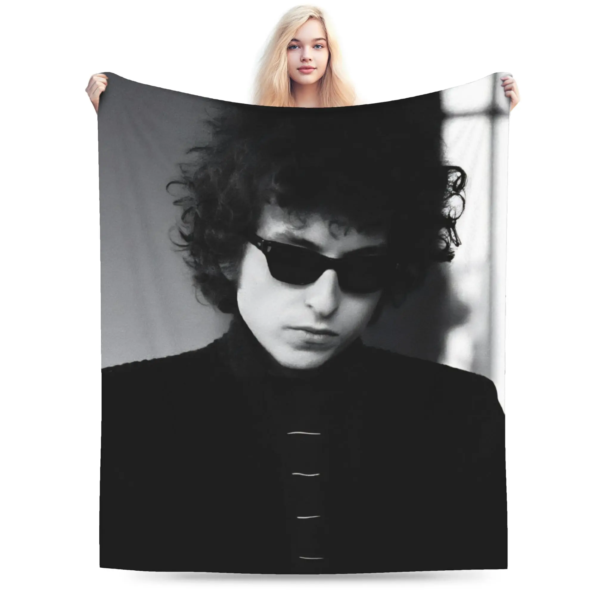 Bob Dylan Singer Blanket Multiple Sizes Soft and Lightweight  Throw Blankets for Couch Sofa and Bed