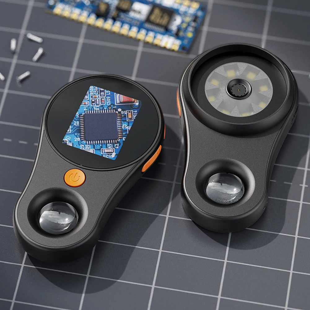 Digital Handheld Microscope 1080P 500X Video Microscope W/Magnifying Glass 8LED For Electronics Coins Jewelry Watch Repair Part