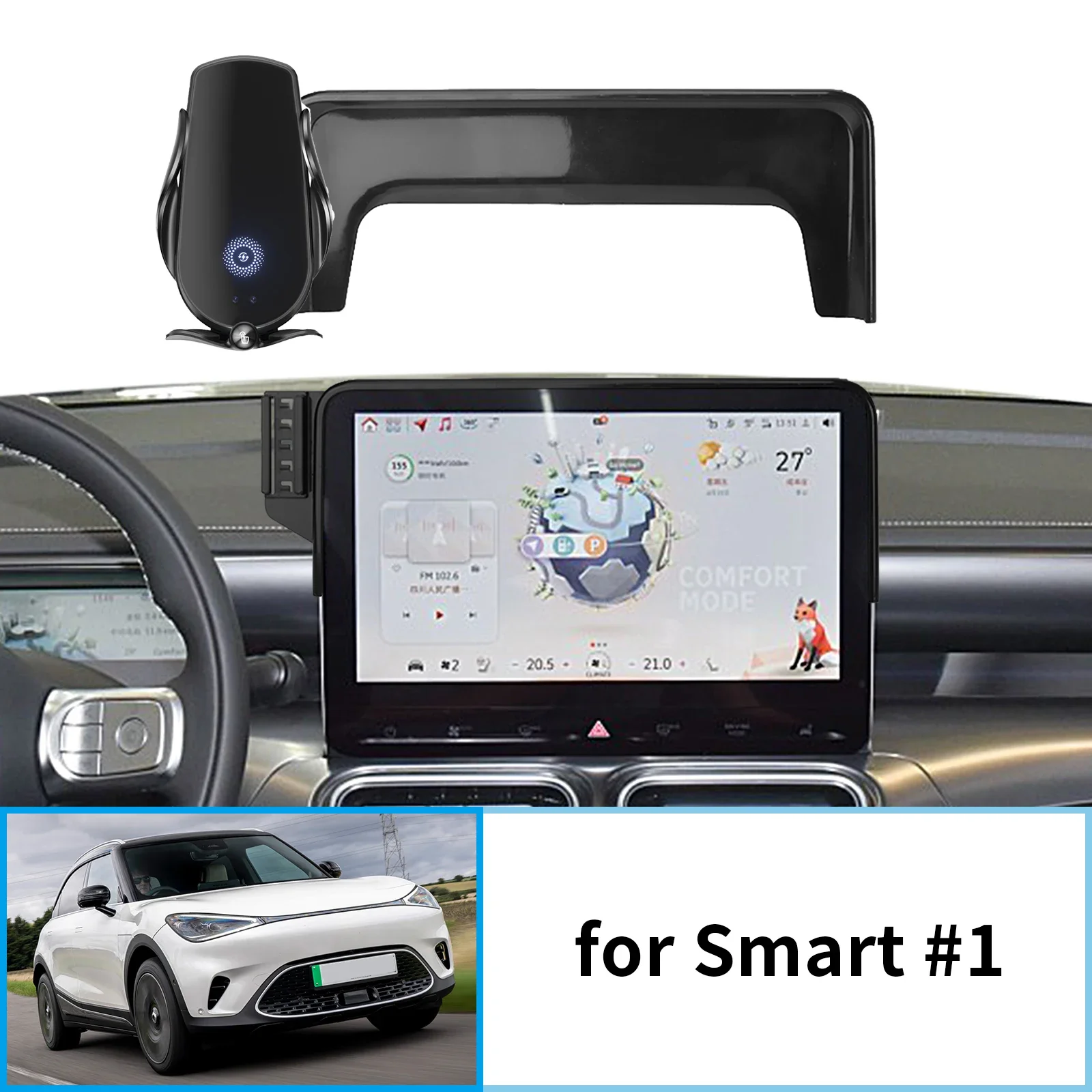 

for Smart #1 Brabus Smart 1 Car Mobile Phone Holder Accessories GPS Bracket Navigation Stand Auto
