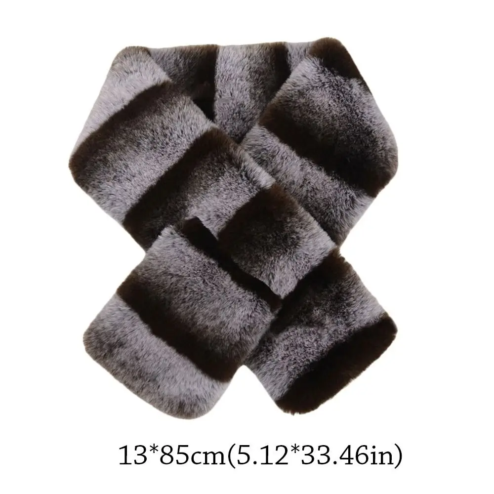 المألوف 13*85 سنتيمتر الشتاء رقيق وشاح لينة فاخرة يلتف شال سميكة الفراء ديكور السيدات الرقبة أدفأ الأوشحة للنساء الرجال