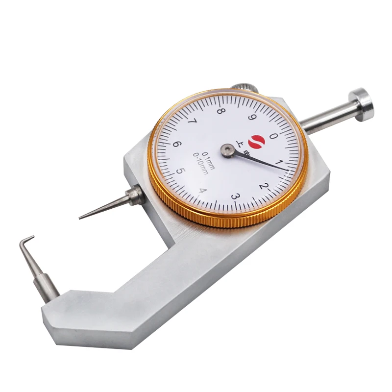 1pc Dental Thickness Gauge Calipers with Watch 0-10mm Measuring Ruler for Crown Model Teeth Wax Lab Equipment