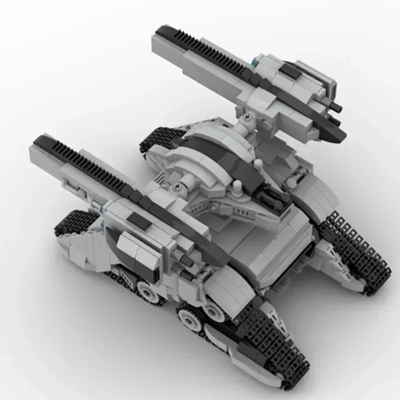 Moc tijolos de construção modelo militar mech tanque caçador assassino x2 tecnologia blocos modulares presentes brinquedos natal diy conjuntos montagem