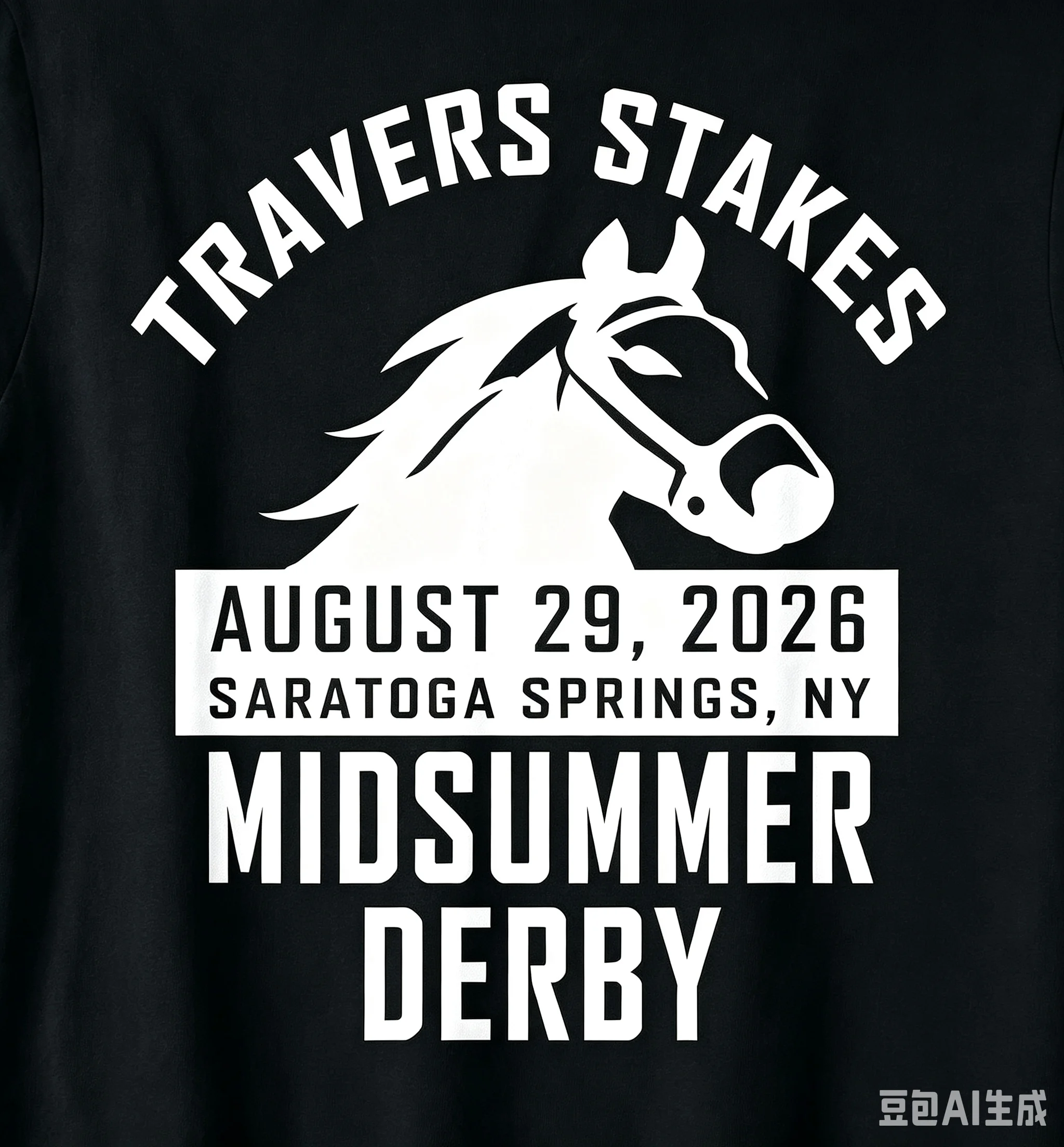 Travers Midsummer Derby Saratoga Springs Horse Race Souvenir T Shirt vintage Washed Slightly Top For Everyday Wear Stretched