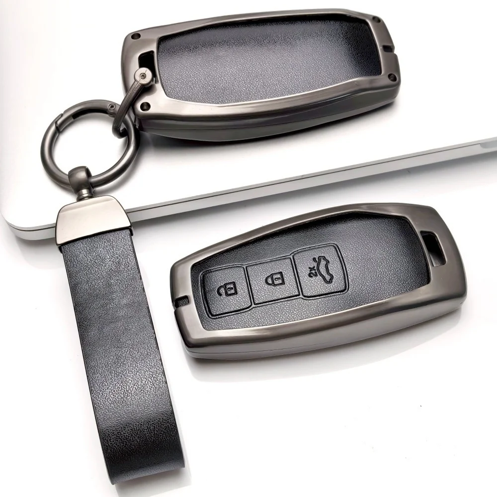 Zinc Alloy Leather for Audi A5L 2026 Audi A3 A5L Q6 A6L Q5 2025 Car Key Case Fob Car Keychain Remote Cover Bag Shell Accessories