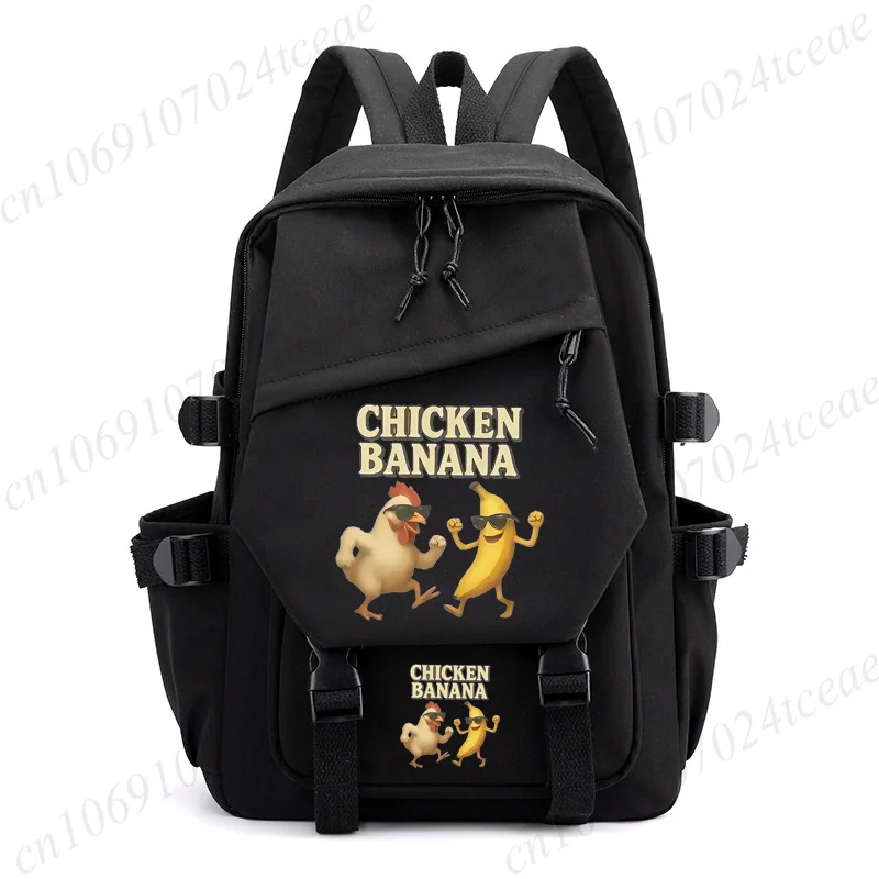 Girl School Bag Cartoon Backpack Back Pack for Teenager Women Children Schoolbag Banana Chicken Anime Primary High Bagpack Gift