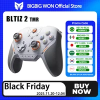 BIGBIGWON Blitz 2 Pro - Controles Inalámbricos Bluetooth para Juegos, Controles Somatosensoriales Personalizados con Joysticks TMR de 2000HZ para NS, PC y Steam