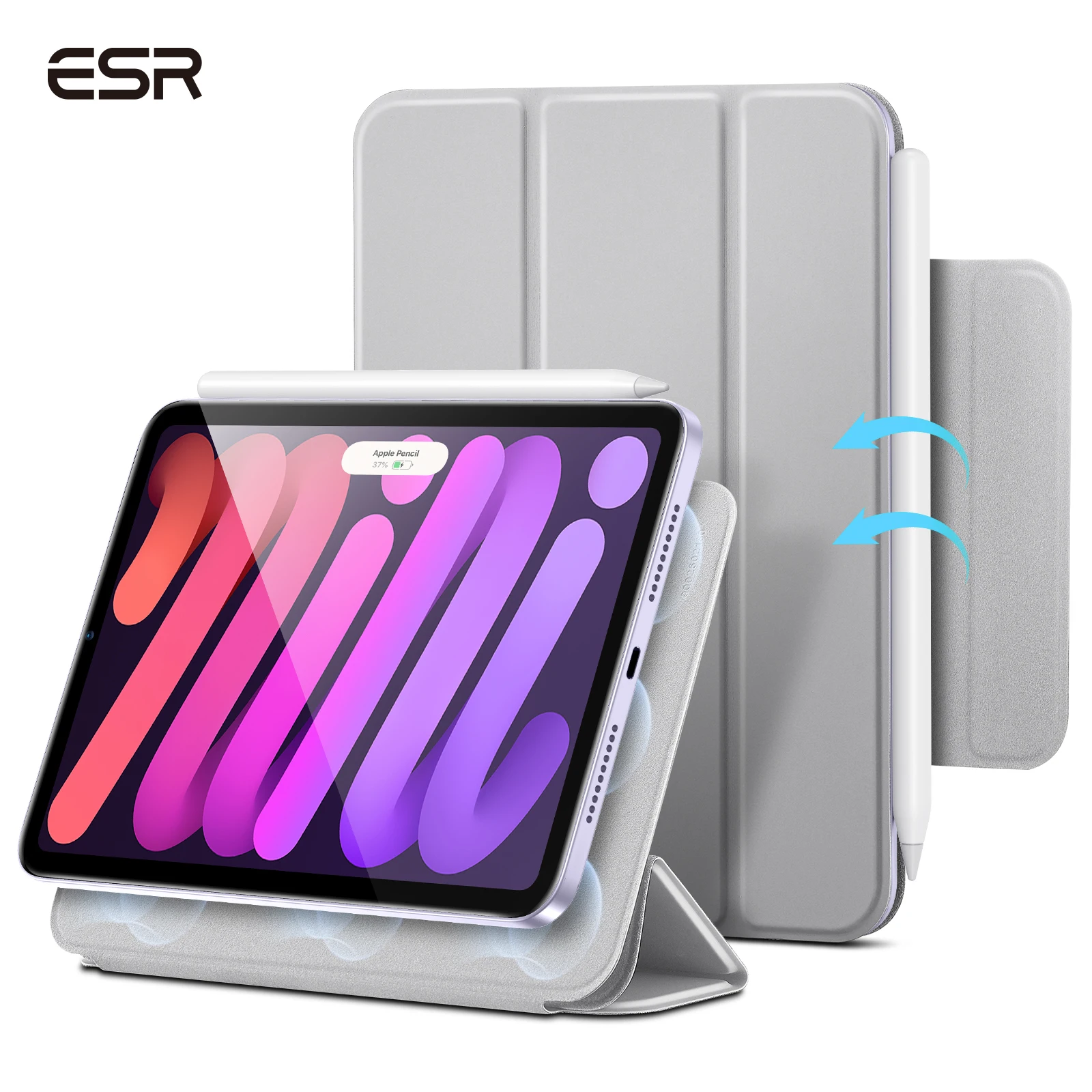 ESR for iPad Air 5 Case for iPad Pro 11 12.9 2021 2020 for iPad Air 4 mini 6 Magnetic Case for iPad Pro 11 2020 Case Slim Folio