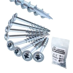 Carpentry Bevel Hole Screws ST4-25 32 38 50 63mm Cross Screw Slotting Half-teeth Self-tapping Screws for Wooden Boards/ Plastics