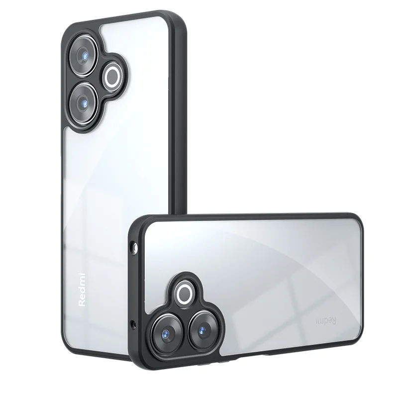 레드미 13 케이스 커버 샤오미 레드미 13 케이스 폰 범퍼 무광 블랙 프레임 아머 충격 방지 투명 클리어 펀다스 레드미 13