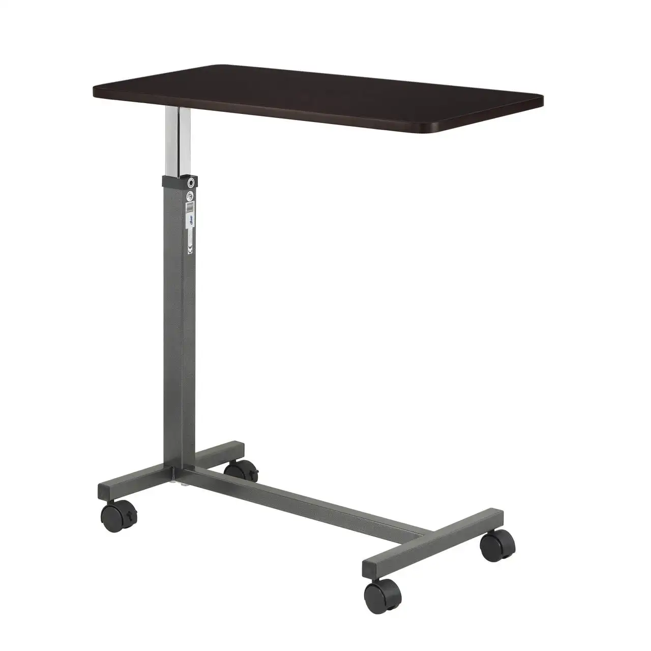 Non Tilt Top Overbed Table, Silver Vein office furniture standing desk laptop standing desk table gaming pc