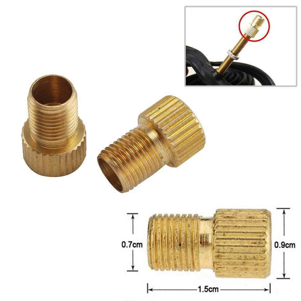 5/10PCS Bicycle Valve Adapter DV SV Dunlop French Valve To AV Car Pump Valve Bike Accessories Repair Replacement Parts Adapters