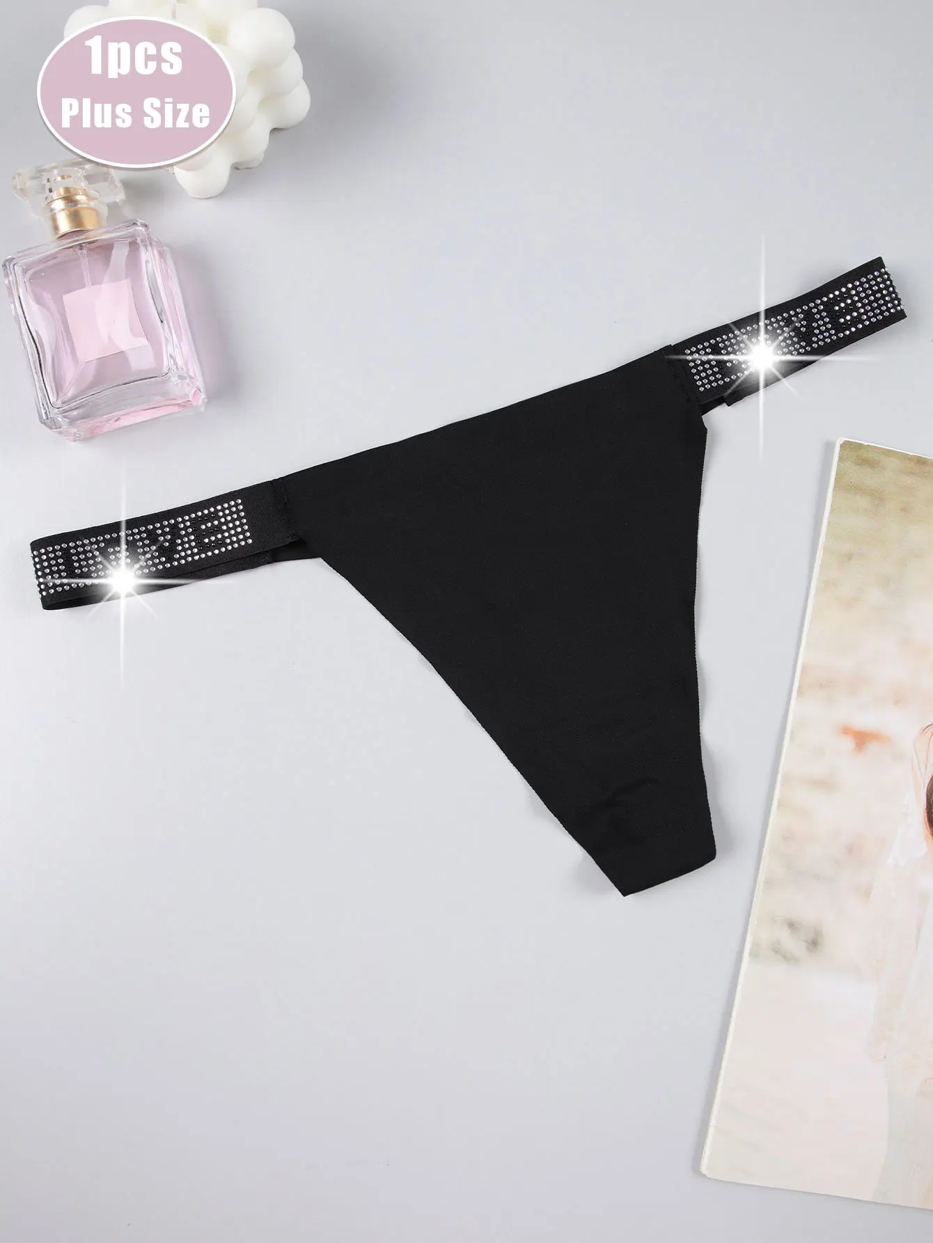 1PCS Women Ice Silk Seamless Underpants Panties Sexy Sport Thongs Low Rise Breathable G-string