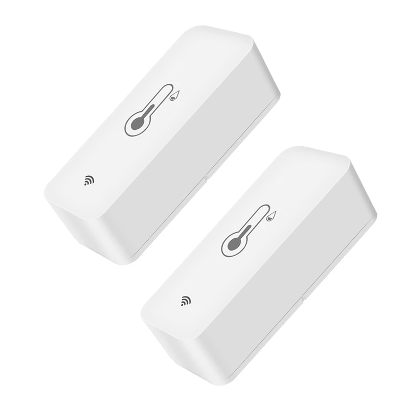 

2Pcs Tuya Smart Temperature And Humidity Sensor Wifi APP Remote Monitor For Smart Home Var Smart Life APP Control