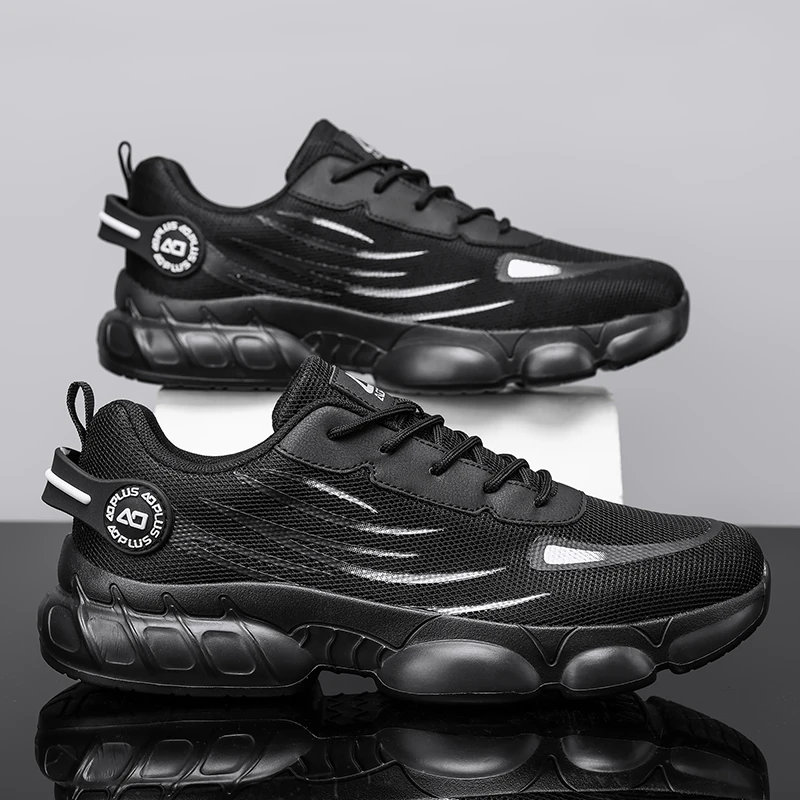 2026 Neue Herren Chunky Sneakers Atmungsaktive Mesh-Dämpfung Freizeittrainer Plateau-Walkingschuhe Modische Sport-Laufschuhe
