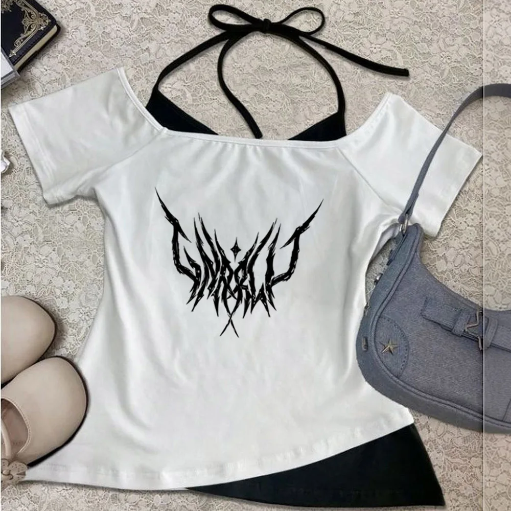 Top corto Katseye para mujer, ropa de calle, camisetas vintage baratas, camisetas gyaru, camisetas dollette y2k divertidas