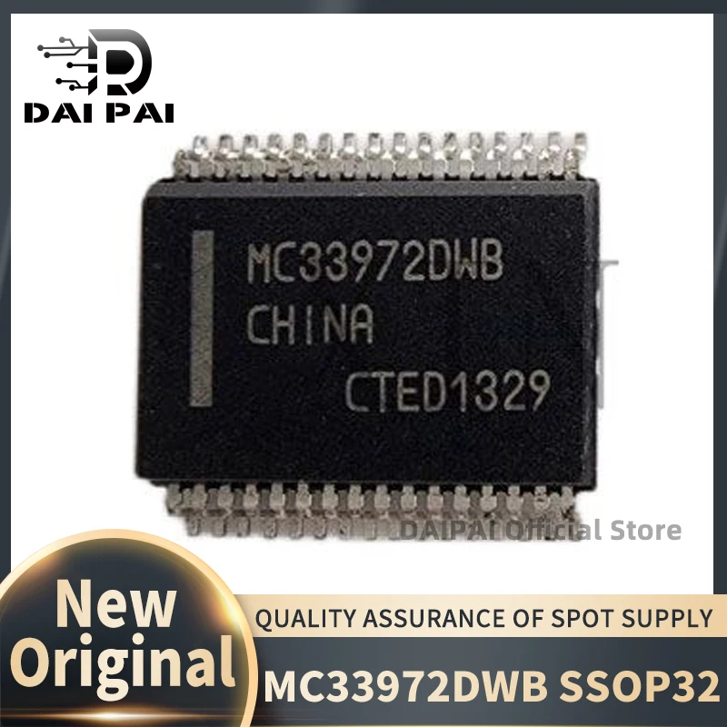 

(10Pcs-20Pcs/Lot) 100% New original MC33972DWB MC33972DWBR2 MC33972 SSOP32 Chipset