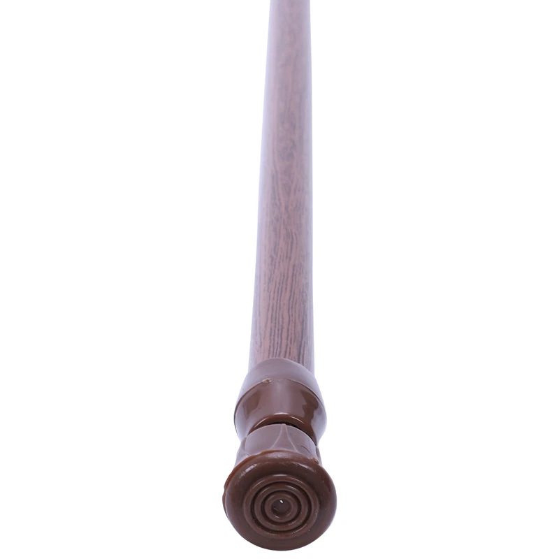 2X Extendable Telescopic Spring Loaded Net Voile Tension Curtain Rail Pole Rods,55-90Cm/70-120Cm,Wood Color