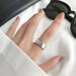 925 Sterling Silver Ring Engagement Wedding Smooth Surface Rings For Women Luxury Jewelry Wholesale