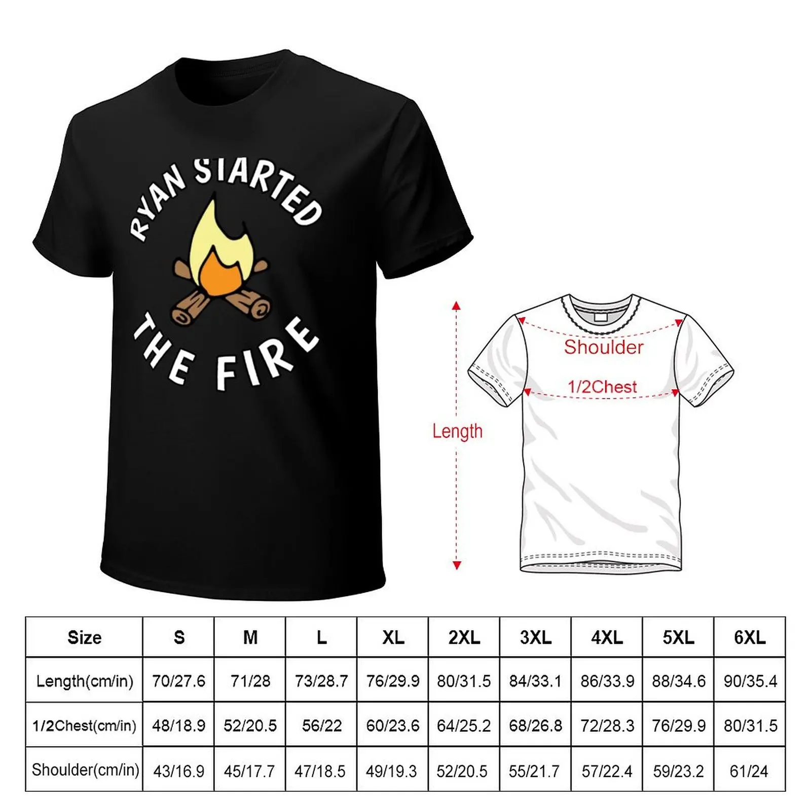 Ryan Started The Fire T-Shirt graphic t shirts for man T-Shirt