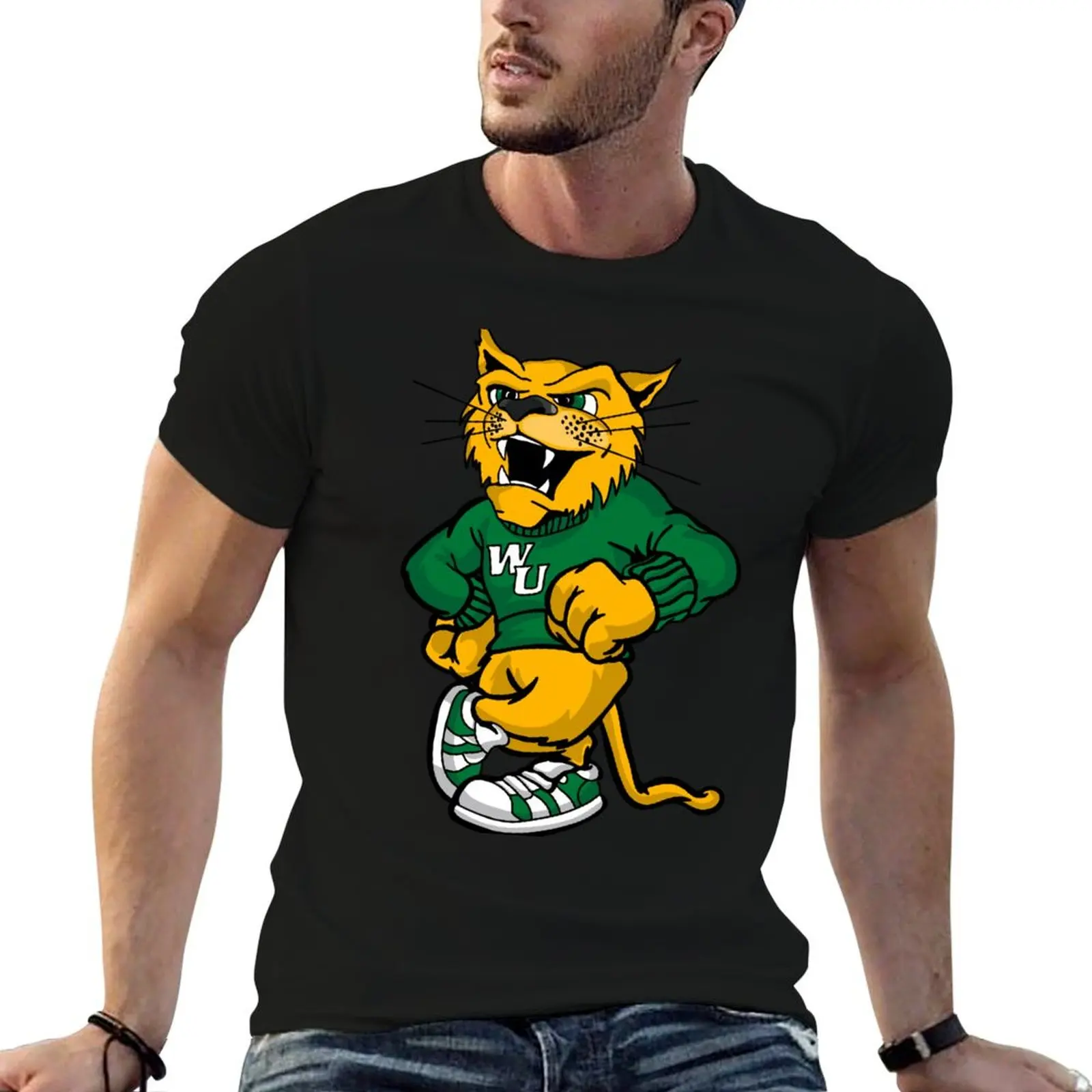 Wiley D. Wildcat (Wilmington University) (3) T-Shirt Breathable Basic Cotton T-Shirt