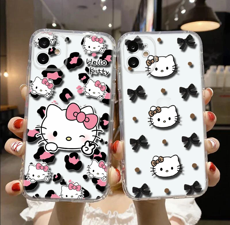 A12 Hello Kitty Soft Case for Moto G Play E20 E4 E40 E5 E6 E6S E7 Power Edge 20 Lite Pro G200 G30 G4 G52 G42