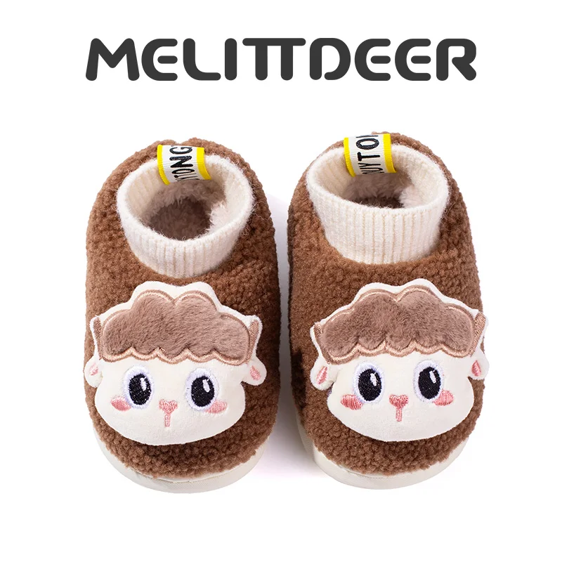 

MELITTDEER Kids Slippers - Cozy and Comfortable Indoor/Outdoor Footwear for Boys and Girls, Ages 1-5, Soft Cartoon Design