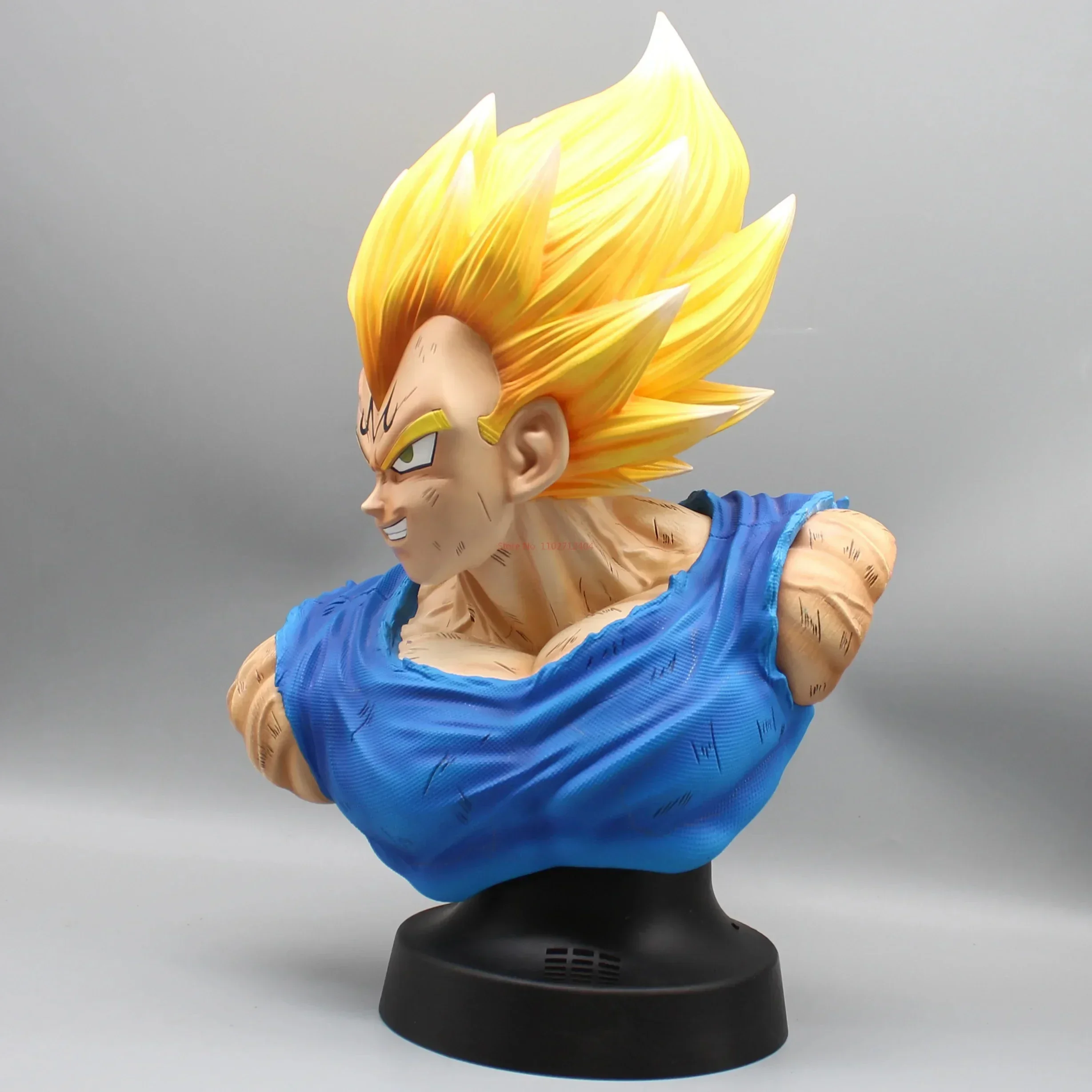 37cm Dragon Ball Z Demonized Vegeta Half Bust Super Saiyan Anime Figure Pvc Model Decoration Ornaments Collection Kids Gift Toys