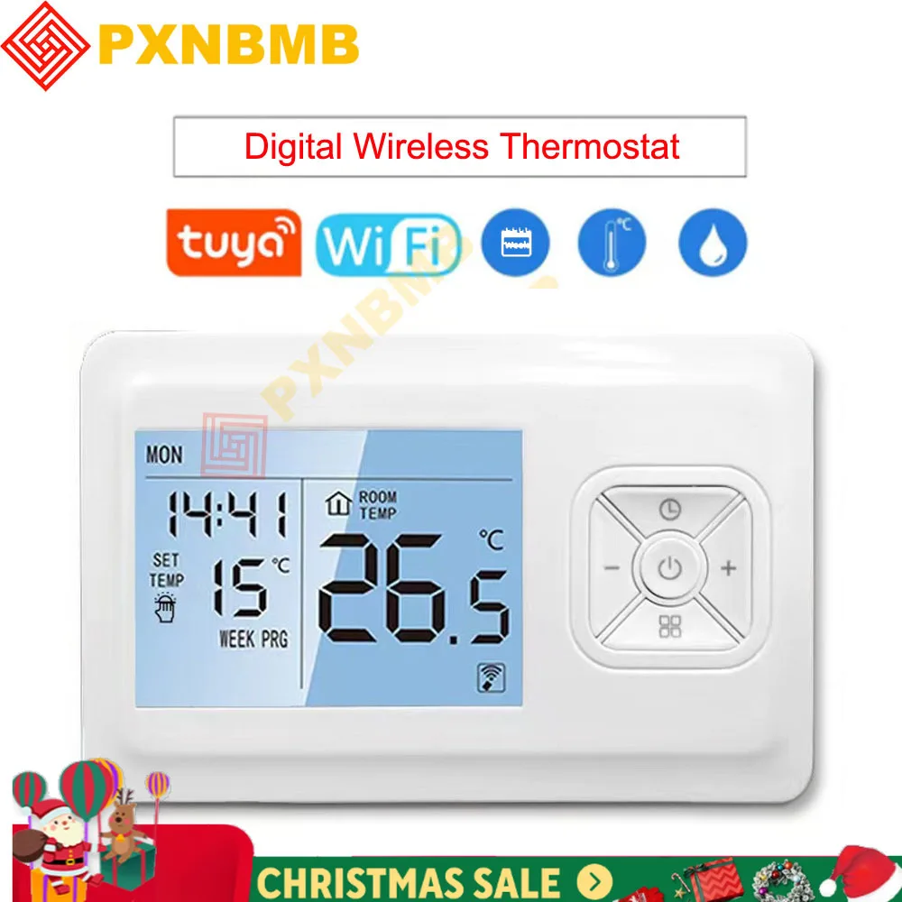 

Tuya Smart Wifi Thermostat Wireless For Gas Boiler Room Thermostats Battery Operated Thermostat Wifi for Smart Alexa Google Home