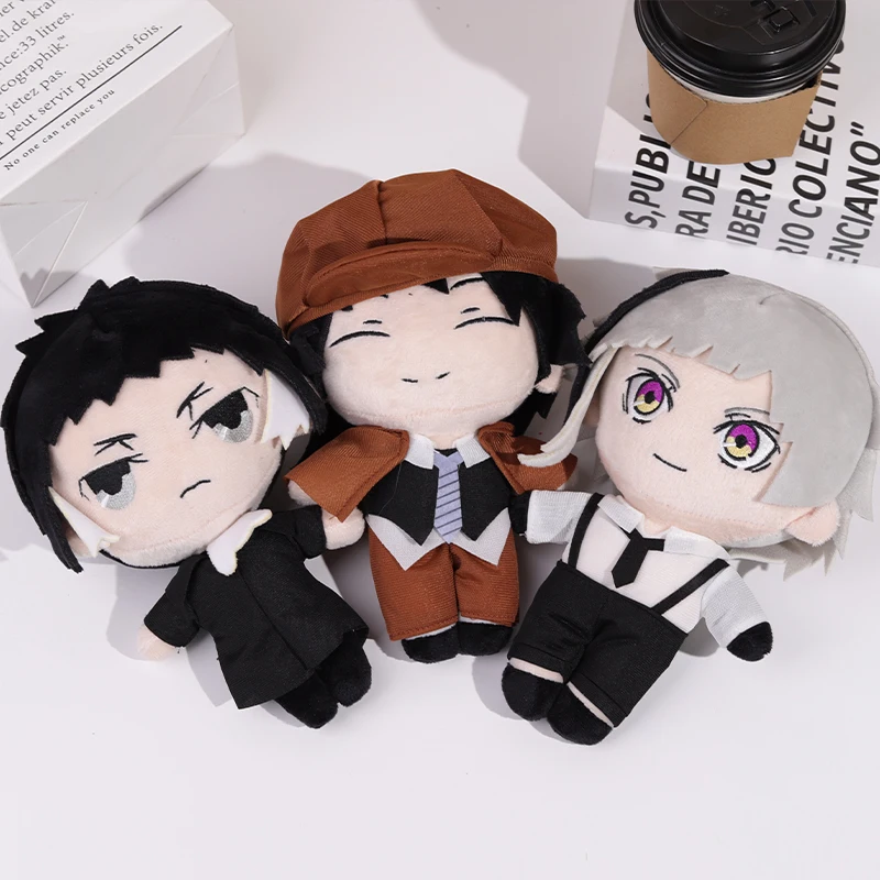 20cm Anime Dazai Osamu Osamu Dazai Nakahara Chuya Sigma Gogol Fyodor Dostoyevsky Cute Soft Stuffed Pillow Kids Birthday Gift