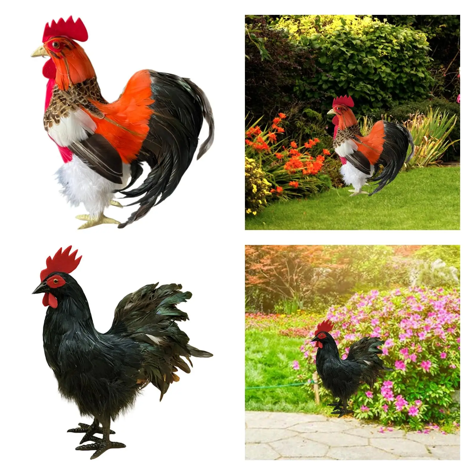 

Имитационная модель петуха, микропейзажный декор, искусственный реквизит для фотосессии, садовая статуя, уличный декор для фермы, дома, двора, кухни