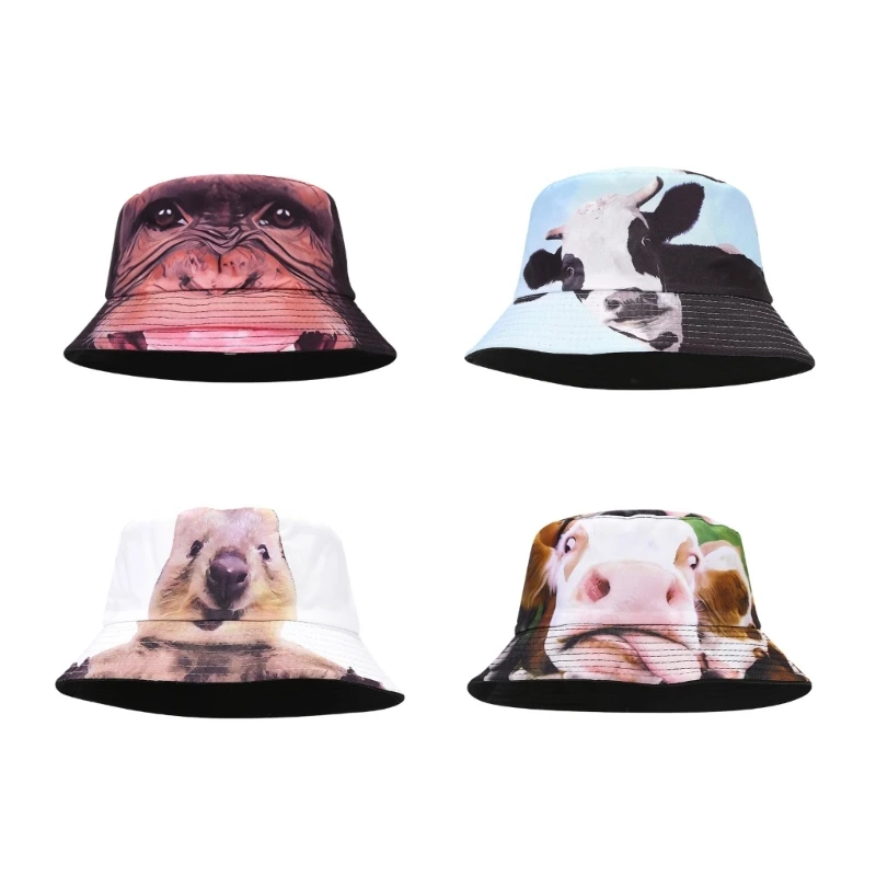 

Adult Bucket Hat Reversible Double Sided Wear Teen Girl Breathable Fisherman Hat Teen Fishing Hat for Outdoor Gathering