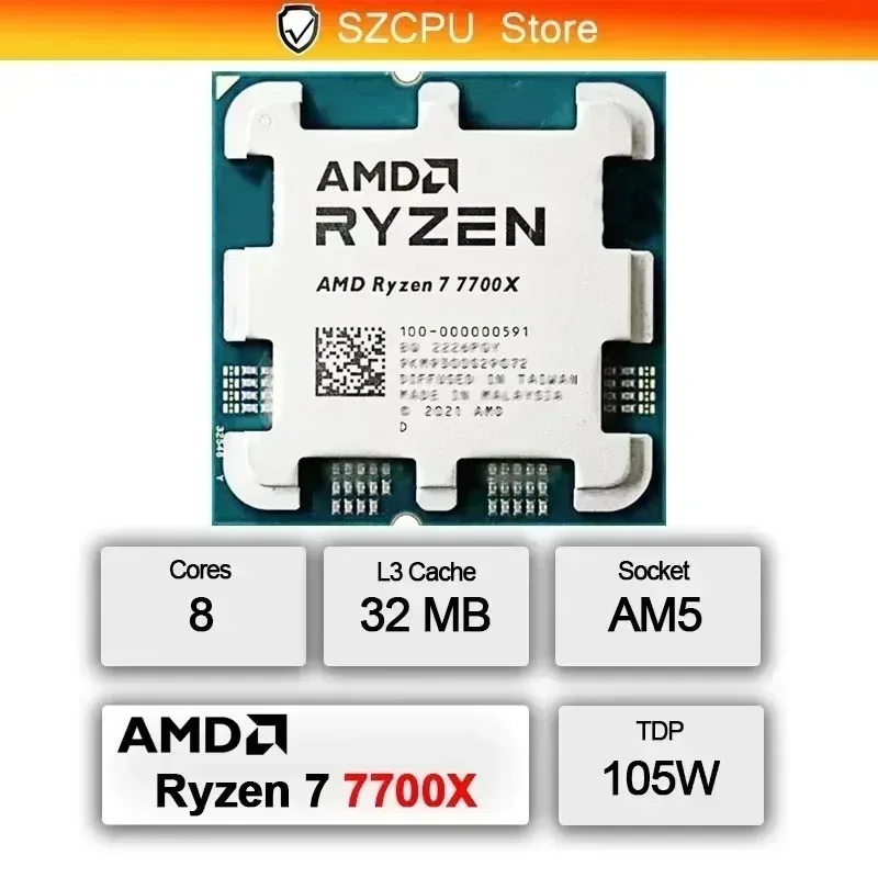 AMD Ryzen 7 7700X CPU Nieuw 10 - Amd Cpu Ryzen 7 recensie en prijs