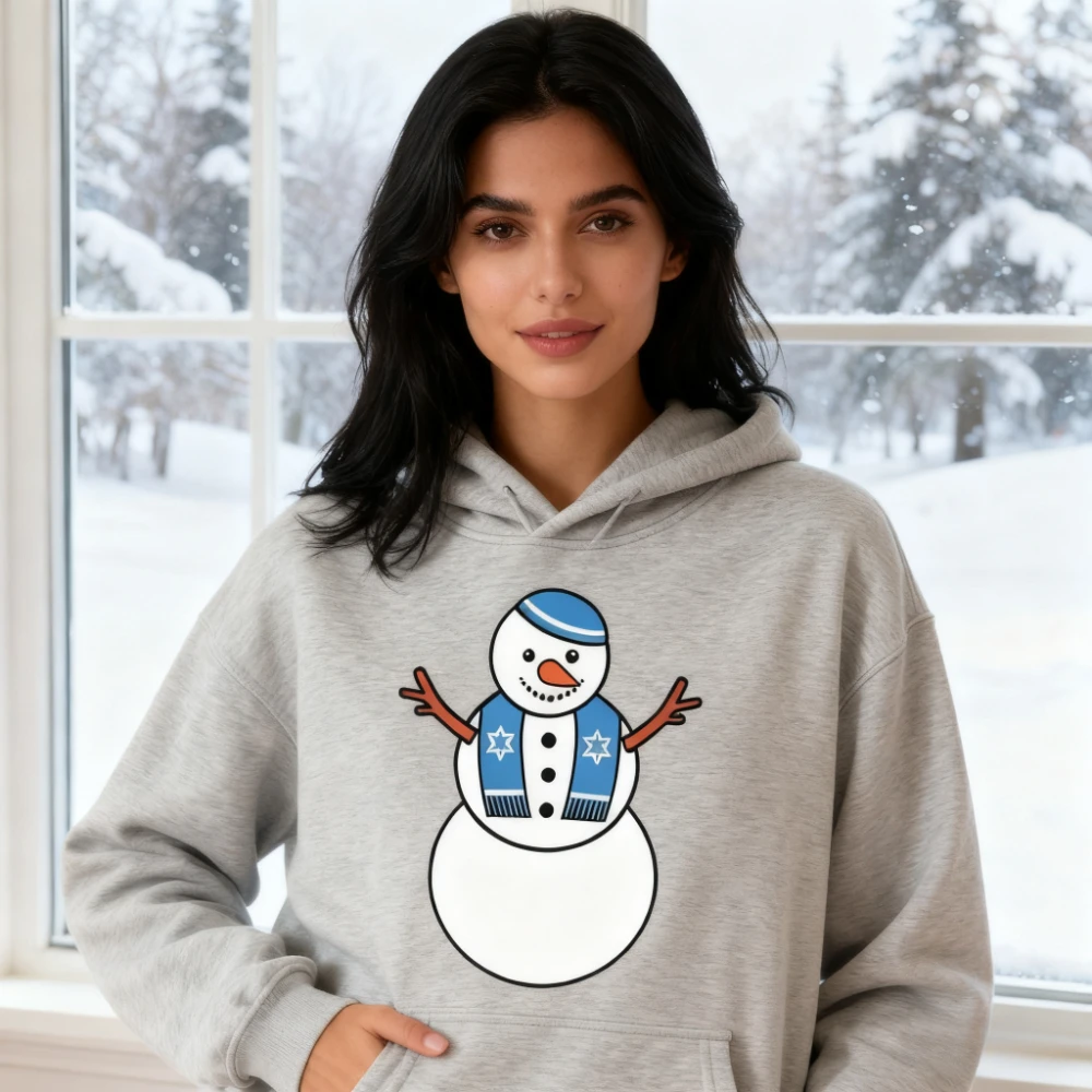 هانوكا ثلج البلوز هانوكا اليهودية ثلج هوديس Menorah Chanukah هوديي الرجال النساء التعاقد تصميم مطبوعة القمم #1