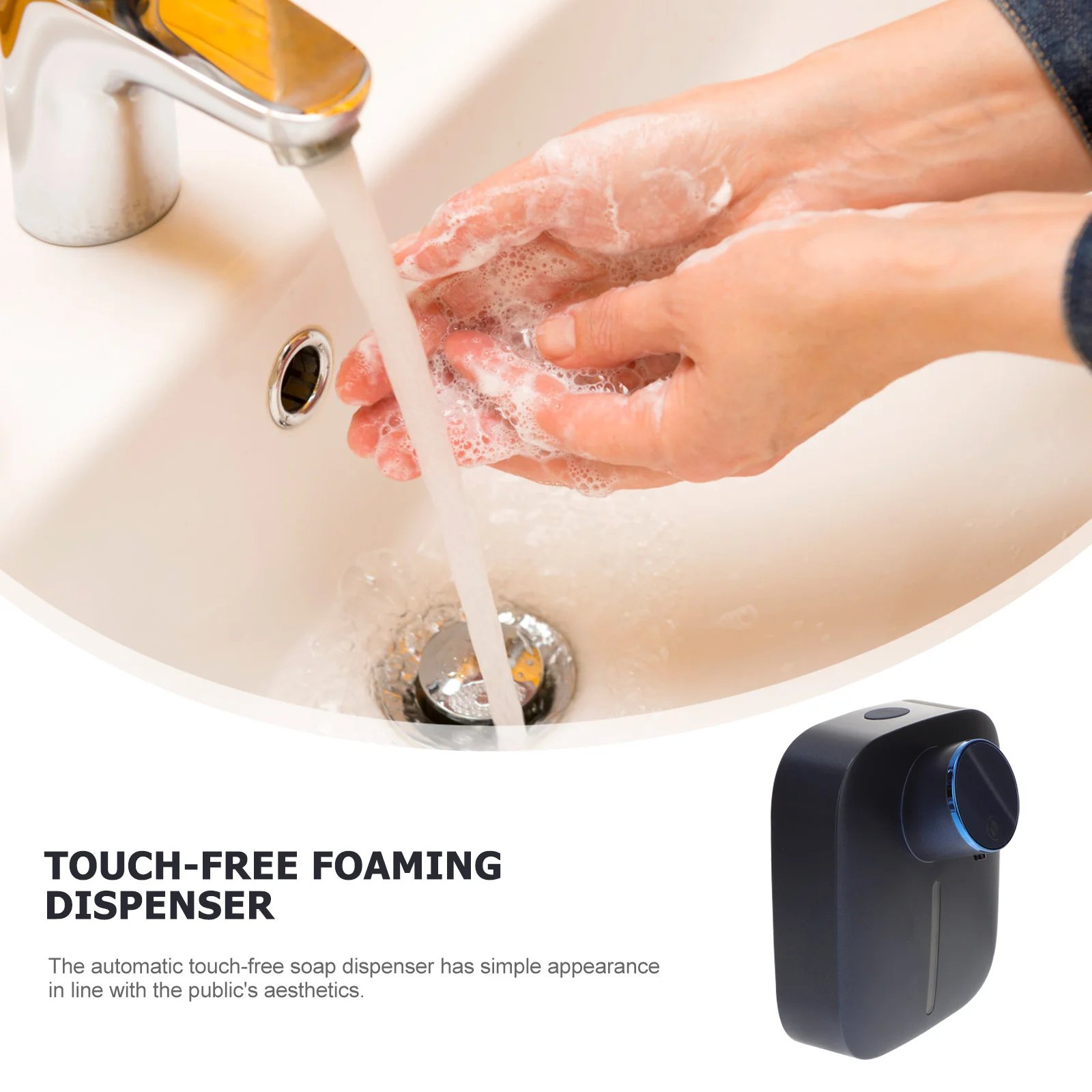 

Smart Sensor Soap Dispenser Foaming Touchless Hand The Bubble Abs Kitchen Automatic Wall Mounted Miss Wash Liquid