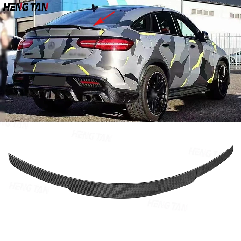 

For Mercedes Benz GLE Class C292 350 2015-2019 Carbon Fiber Car Rear Trunk Spoiler Rear Wing Tail Wing Parts Body kit