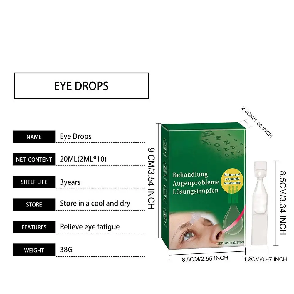 20ml Presbyopia VisionRestore Eye Drops Relieve Eye Fatigue, Dryness, Itching, Eye Swelling, Blurred Vision Care Solution