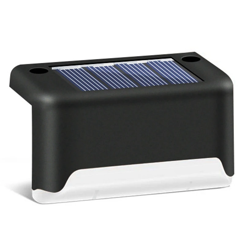 8-teiliges Außentreppen-Solarlicht, wasserdicht, für den Garten, Stufenlampe, Zaun, Weg, Hof, Terrasse, Garten, Dekor, Rasen, LED, warmes Licht