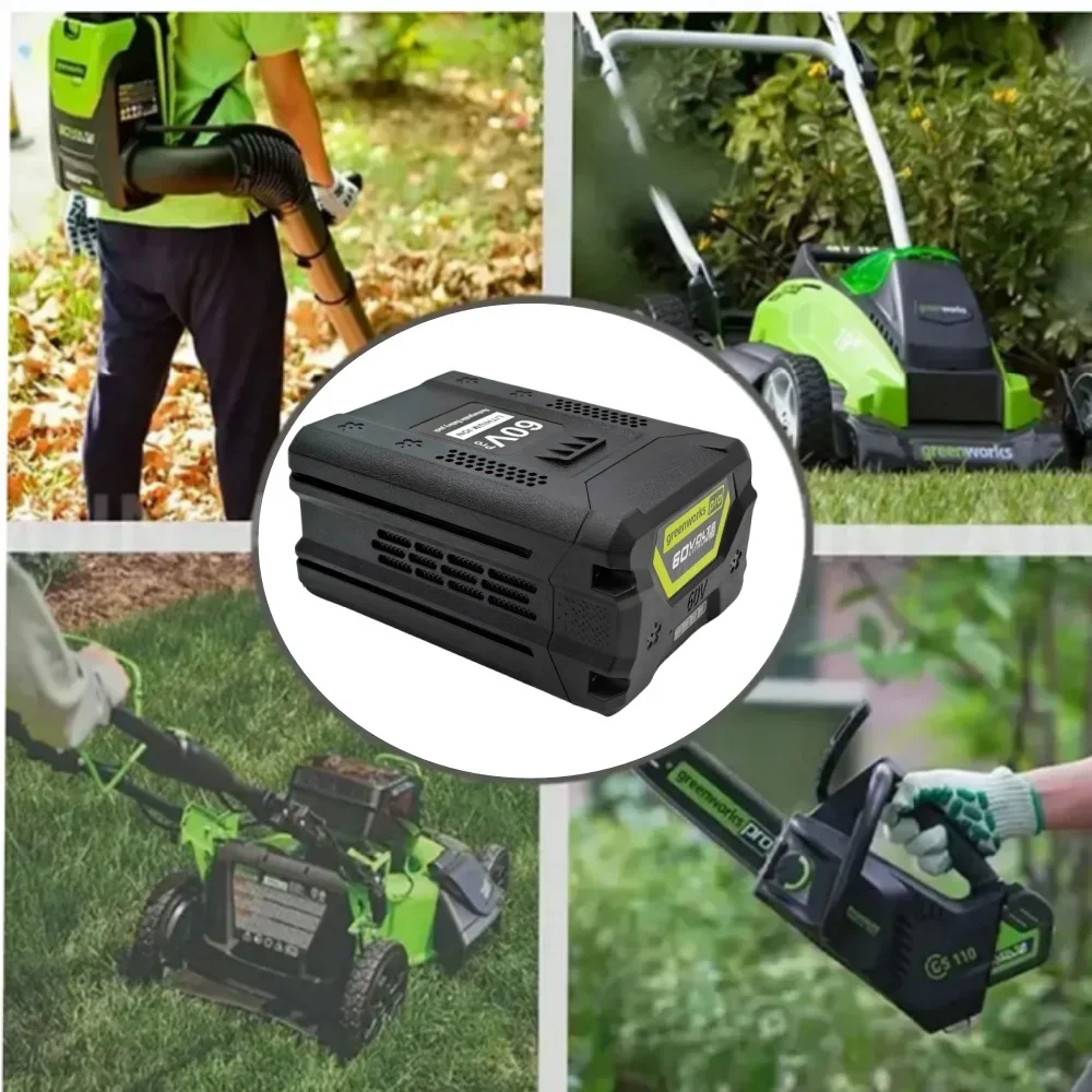 For  Greenworks 60V 6.0Ah replaceable battery pack compatible GBA80200/GBA880250 series tools high-energy lithium-ion technology